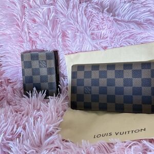 Louis Vuitton Damier Graphite Key & Card Holder Set - Black and Gray